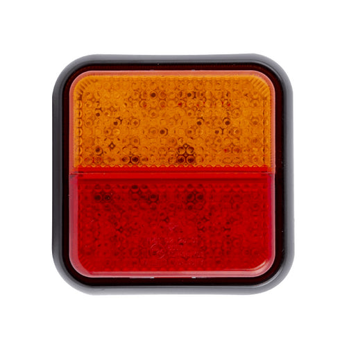 LED 3 FUNCTION SQR REAR COMBI LAMP 10-30V  (s)